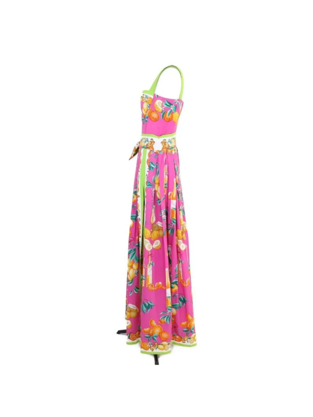 Dolce & Gabbana Tropical Graphic Maxi Dress 38